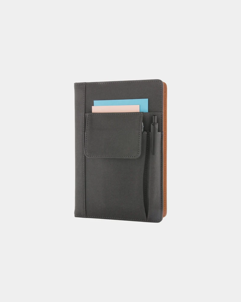 Notizbuch PU mit Handyfach zum Personalisieren
