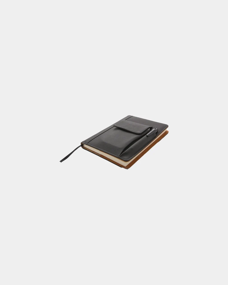 Notizbuch PU mit Handyfach zum Personalisieren
