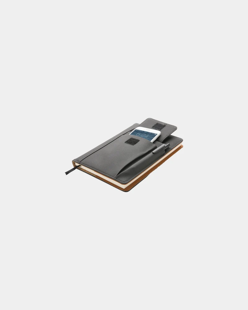 Notizbuch PU mit Handyfach zum Personalisieren