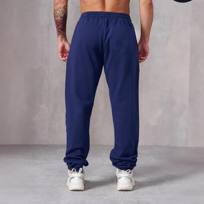 Herren nan extraweiche Relax-Sweathose mit doppelreihigem Komfortbund tiefen Eingrifftaschen und extra weitem Bein Drune
