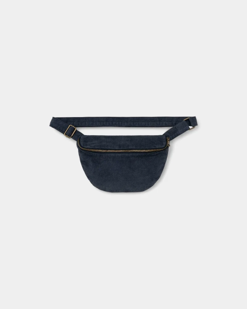 Umweltverantwortliche Bauchtasche aus Cord in Washed-Optik zum Personalisieren