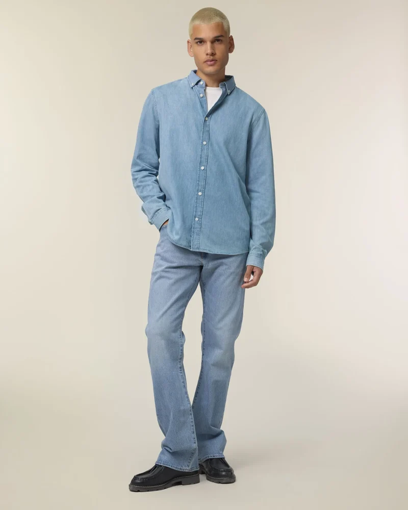 Hemd Denim Bio-Baumwolle Stanley/Stella zum Personalisieren