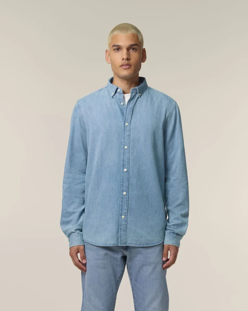 Hemd Denim Bio-Baumwolle Stanley/Stella zum Personalisieren