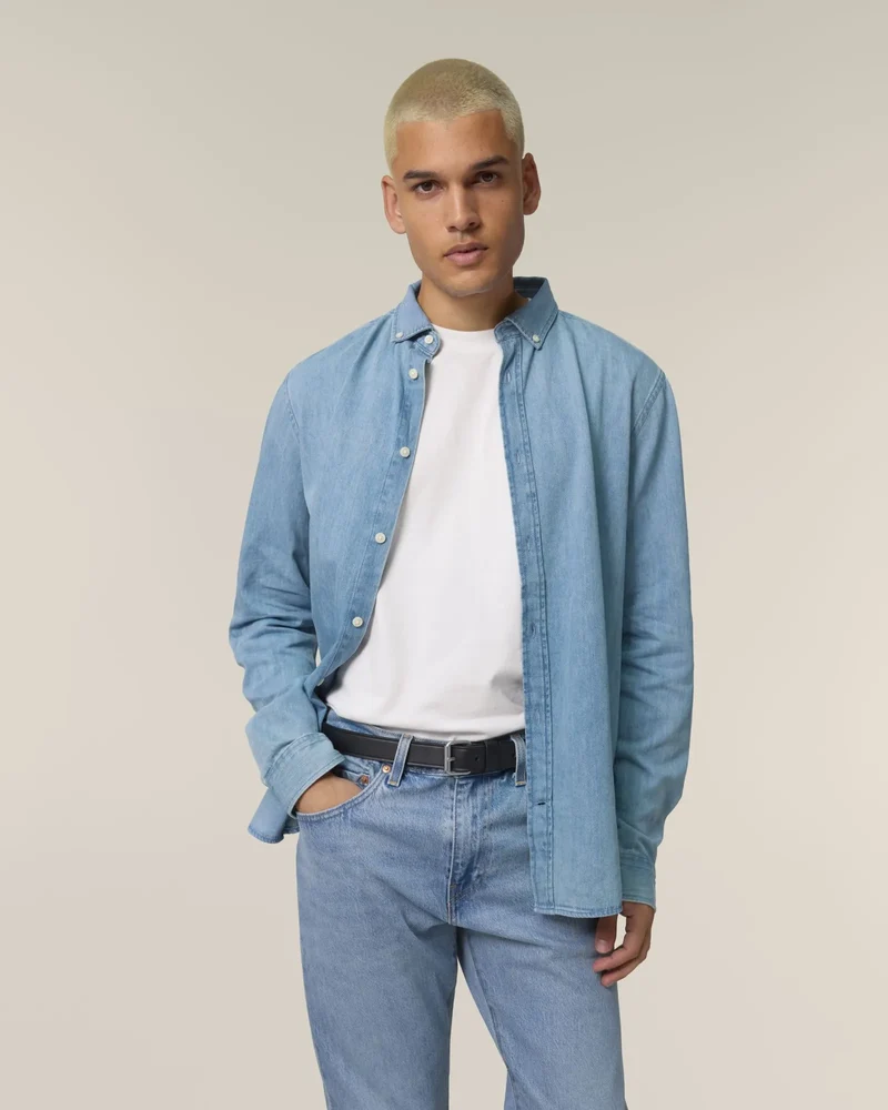 Hemd Denim Bio-Baumwolle Stanley/Stella zum Personalisieren