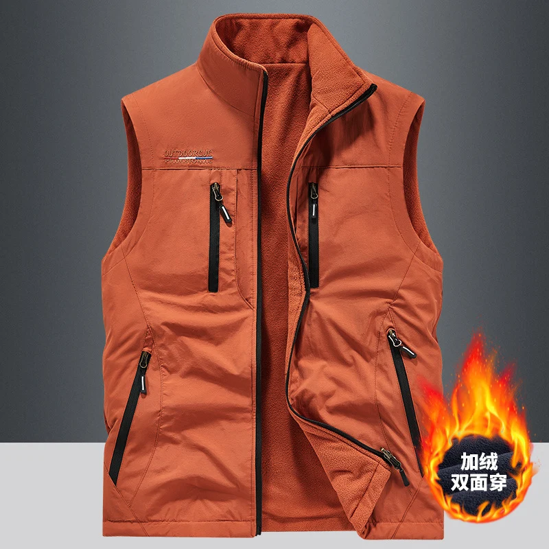 Herren Outdoor-Utility-Anglerweste mit atmungsaktivem Meshrücken und multifunktionalen Taschen Drune