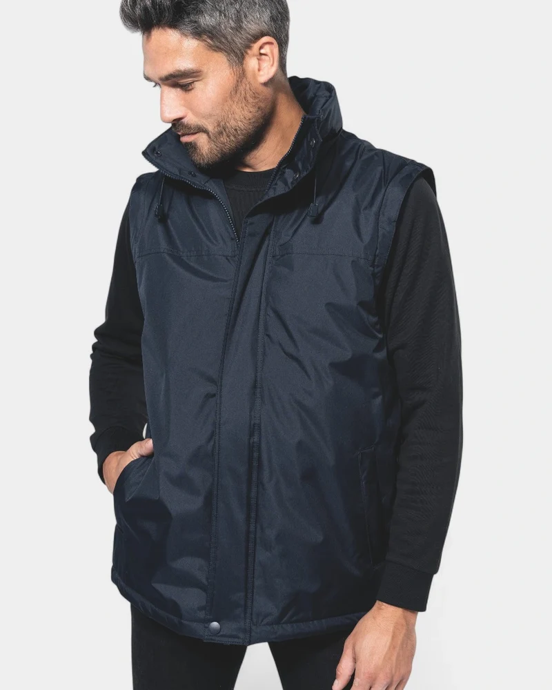 Herrenjacke mit abnehmbaren Ärmeln zum Personalisieren