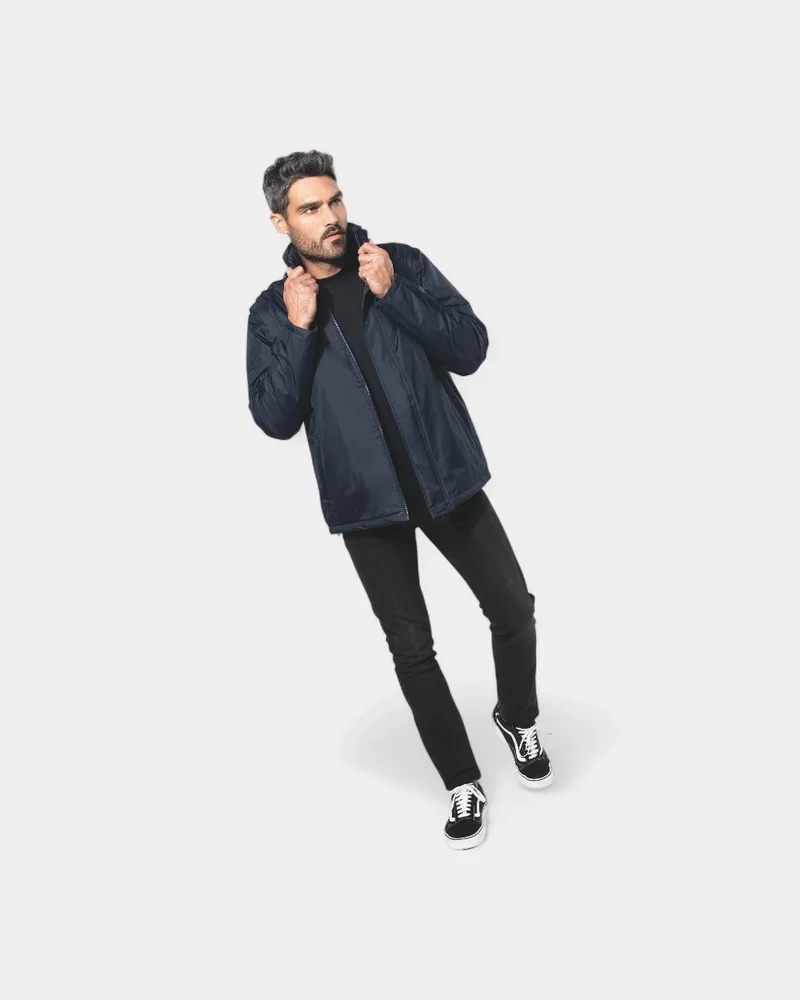 Herrenjacke mit abnehmbaren Ärmeln zum Personalisieren
