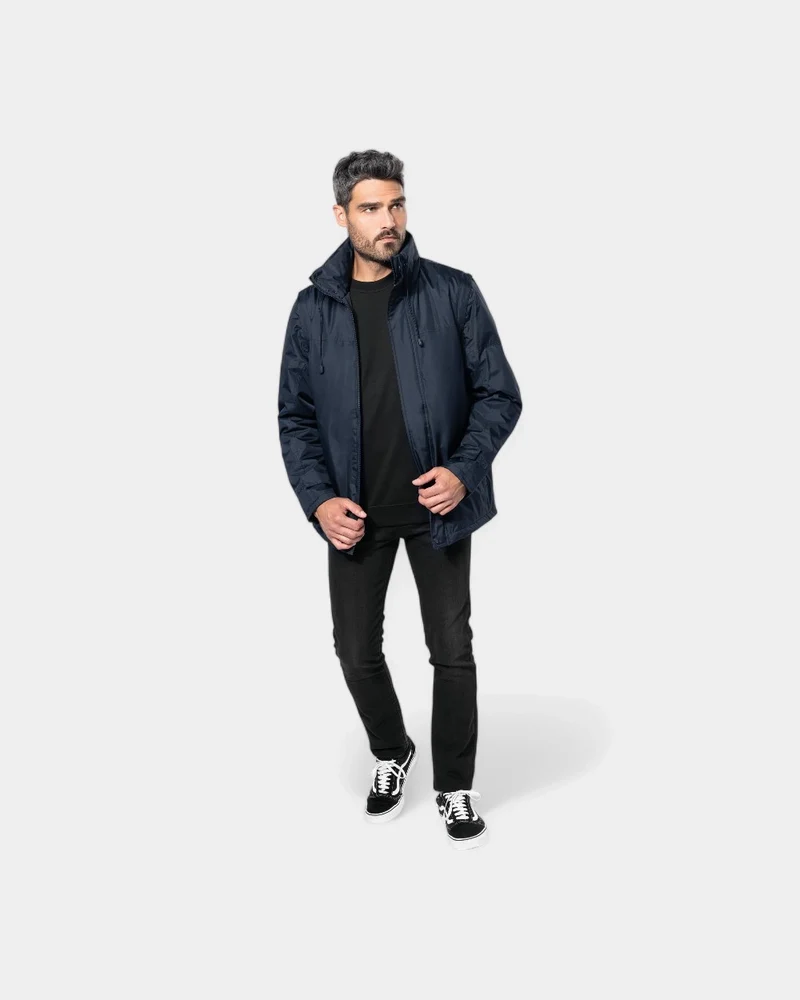 Herrenjacke mit abnehmbaren Ärmeln zum Personalisieren