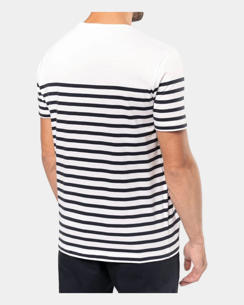 Marine-T-Shirt mit Rundhalsausschnitt für Herren zum Personalisieren