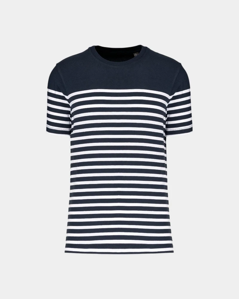 Marine-T-Shirt mit Rundhalsausschnitt für Herren zum Personalisieren