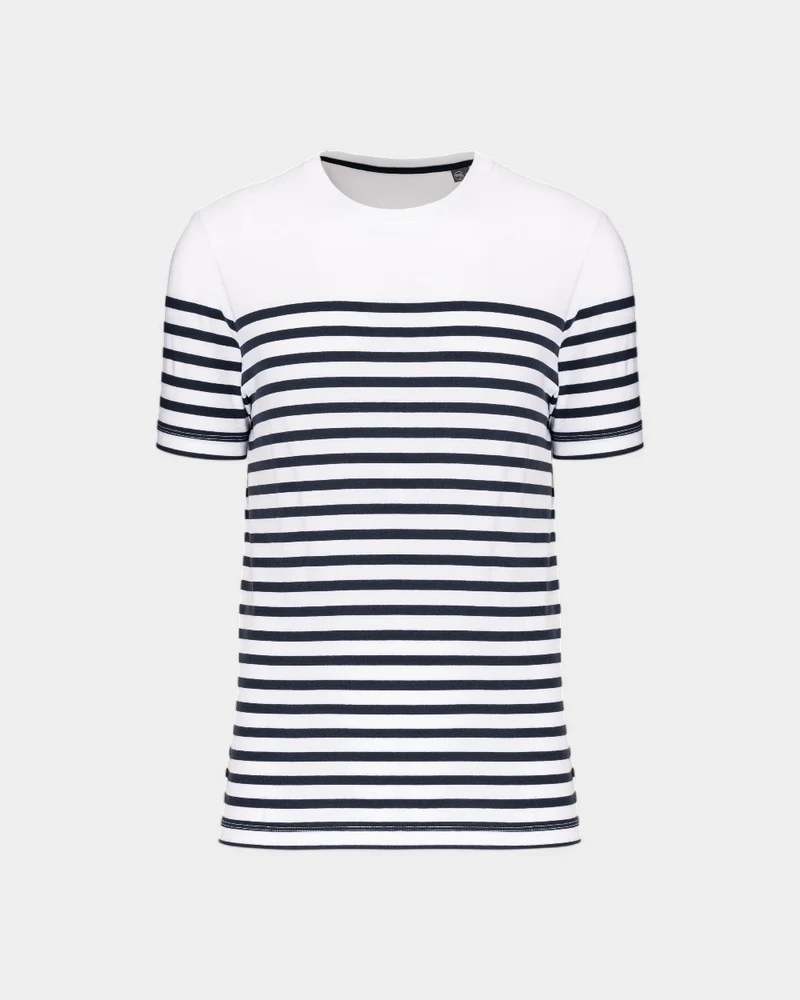 Marine-T-Shirt mit Rundhalsausschnitt für Herren zum Personalisieren