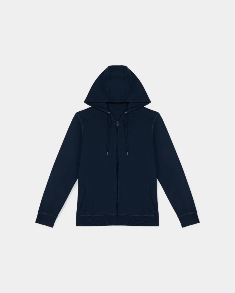 Kapuzensweatjacke mit Reißverschluss Made in Europe zum Personalisieren
