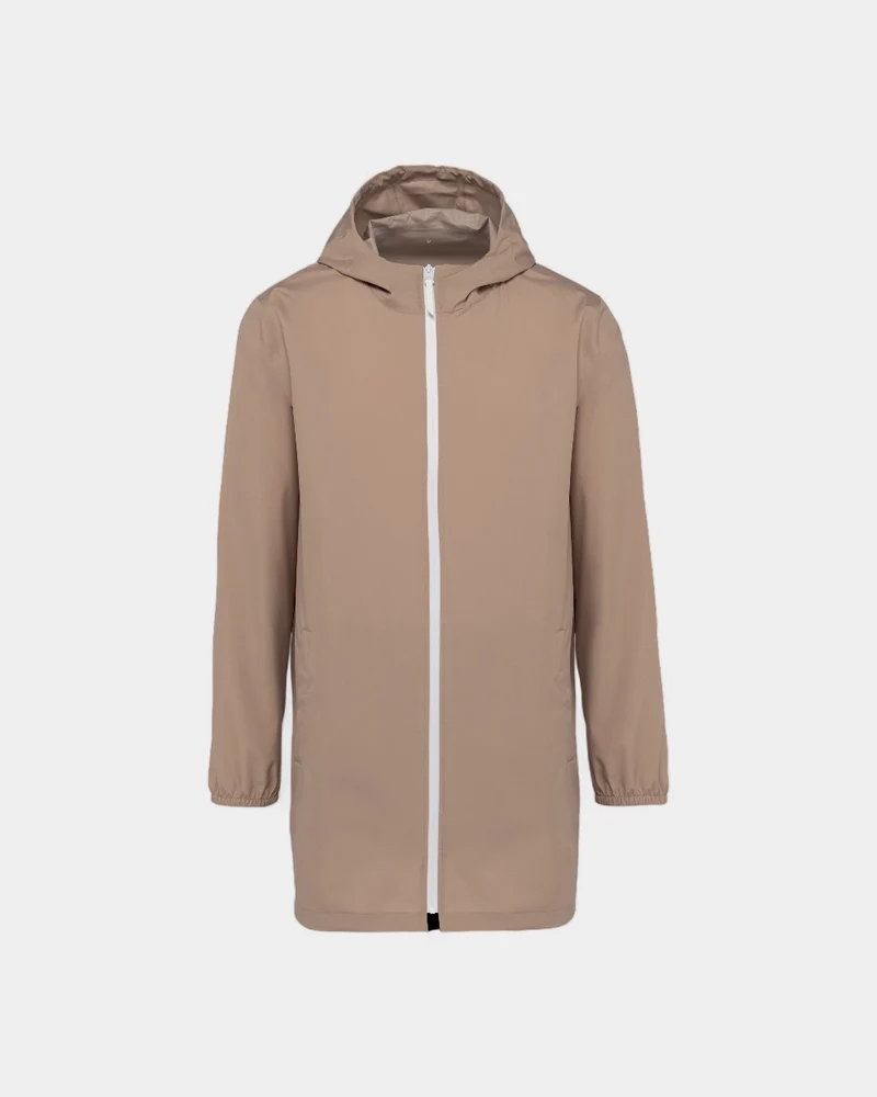 Nachhaltige wasserdichte Unisex-Jacke zum Personalisieren