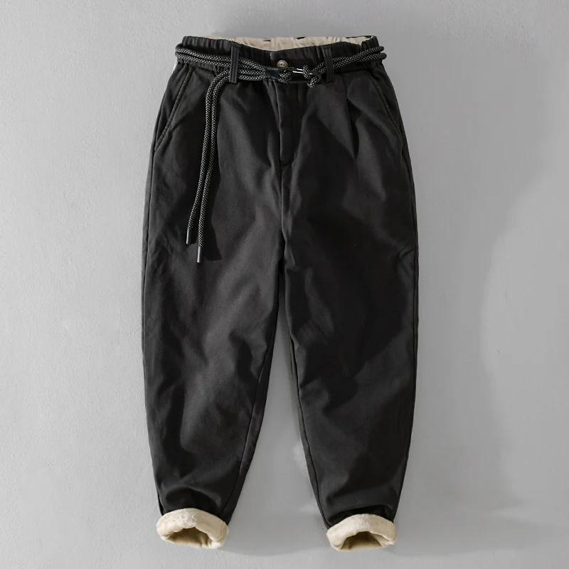 Damen Gefütterte Chinohose mit elastischem Bund und schmal zulaufenden Beinen Drune