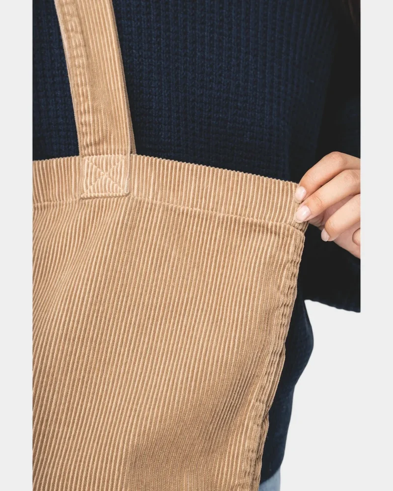Cord-Tasche in Washed-Optik zum Personalisieren