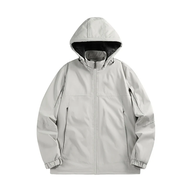 Herren Wasserabweisende Softshelljacke mit Kapuze, winddicht und atmungsaktiv Drune