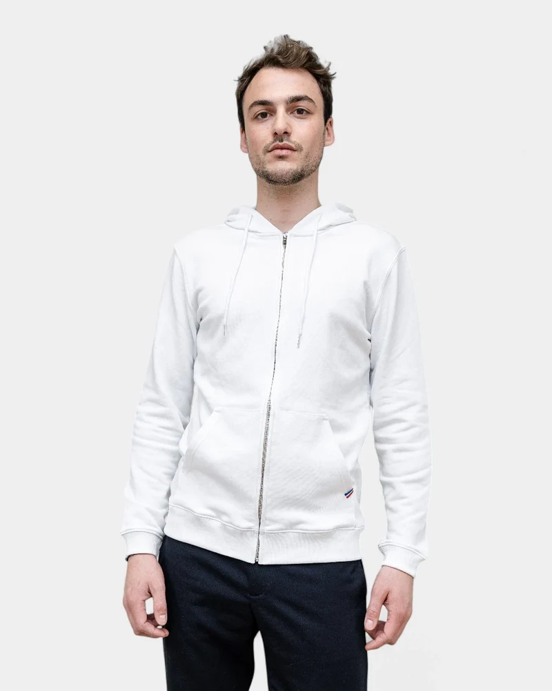 Herren-Hoodie Made in France mit Reißverschluss zum Personalisieren