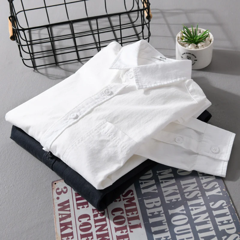 Herren Leichtes Baumwoll-Layering-Overshirt mit Brusttasche und Kentkragen Drune
