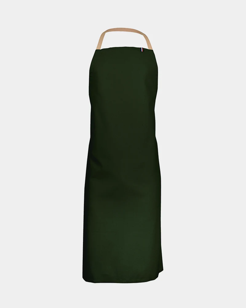 Personalisierbare Schürze ohne Taschen Made in France