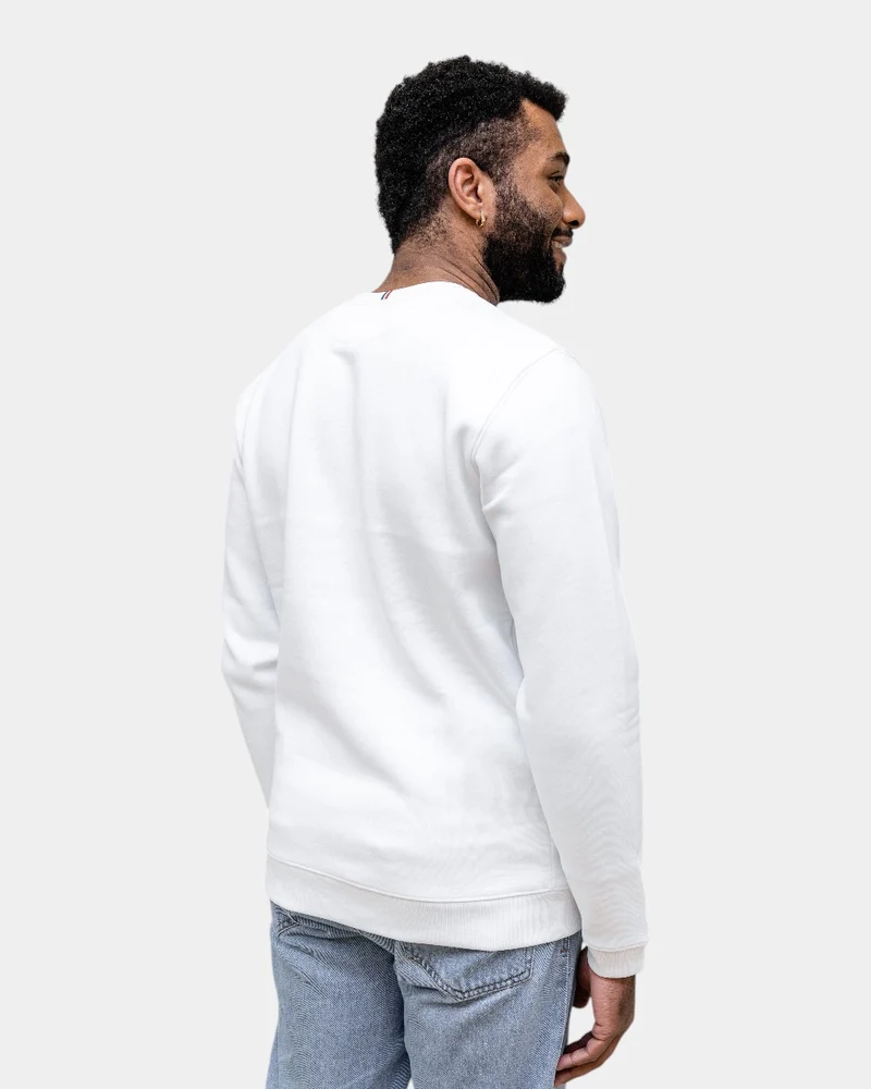 Angerautes Herren-Sweatshirt Made in France zum Personalisieren