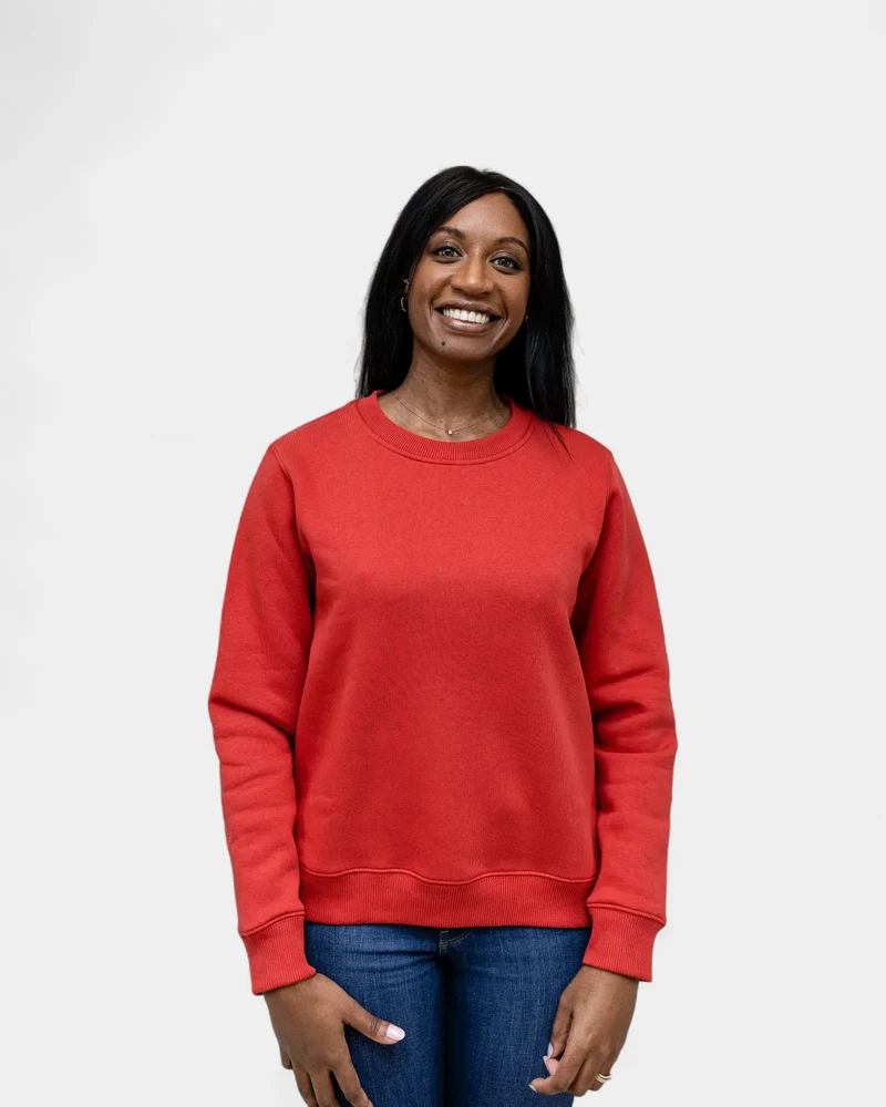 Angerautes Damen-Sweatshirt Made in France zum Personalisieren