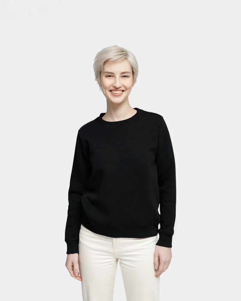 Angerautes Damen-Sweatshirt Made in France zum Personalisieren