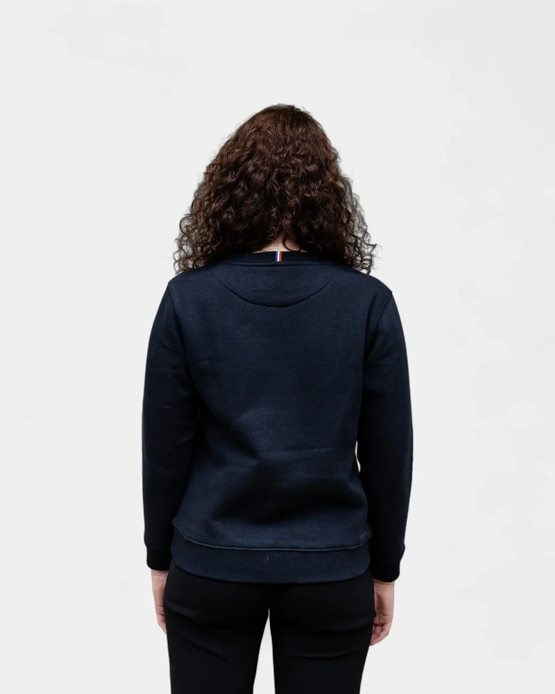 Angerautes Damen-Sweatshirt Made in France zum Personalisieren