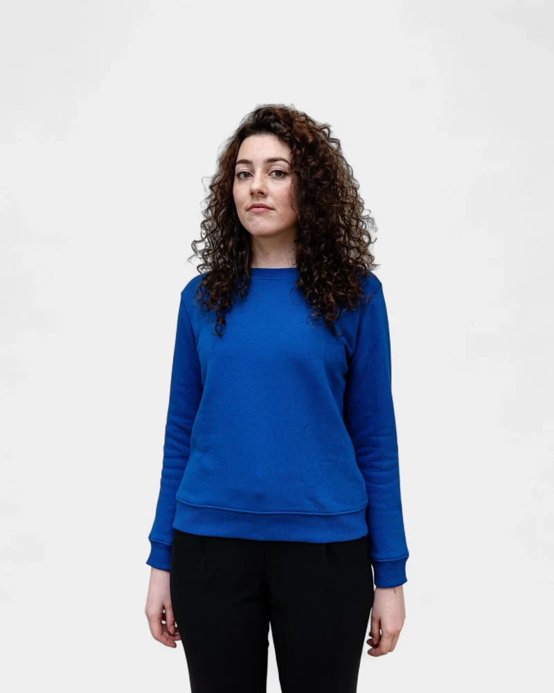 Angerautes Damen-Sweatshirt Made in France zum Personalisieren