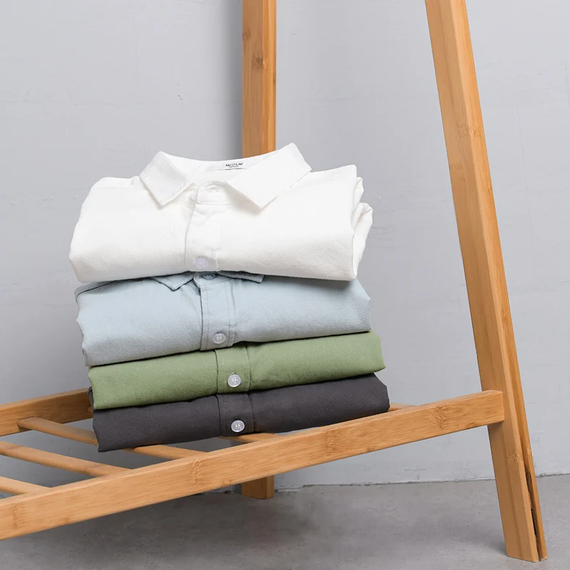 Herren Leichtes Baumwoll-Lagenhemd im Clean-Look mit Brusttasche und softem Griff Drune