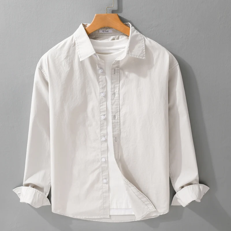 Herren Lässiges Layering-Hemd mit integriertem T-Shirt-Einsatz Drune