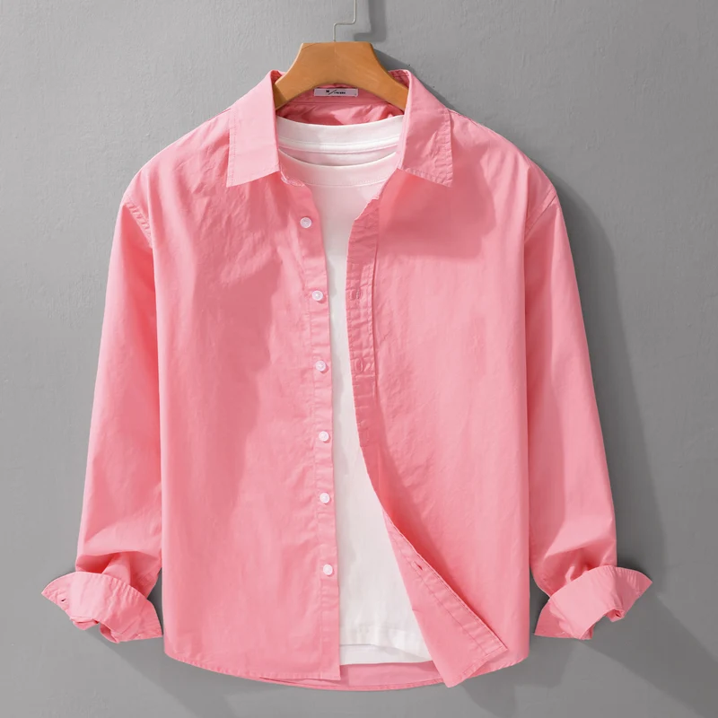 Herren Lässiges Layering-Hemd mit integriertem T-Shirt-Einsatz Drune