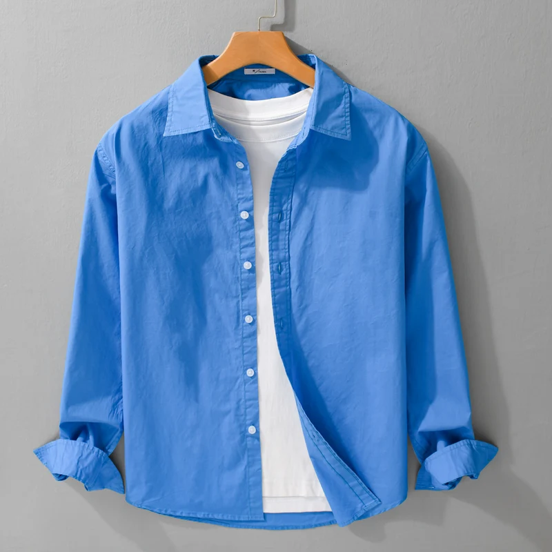 Herren Lässiges Layering-Hemd mit integriertem T-Shirt-Einsatz Drune