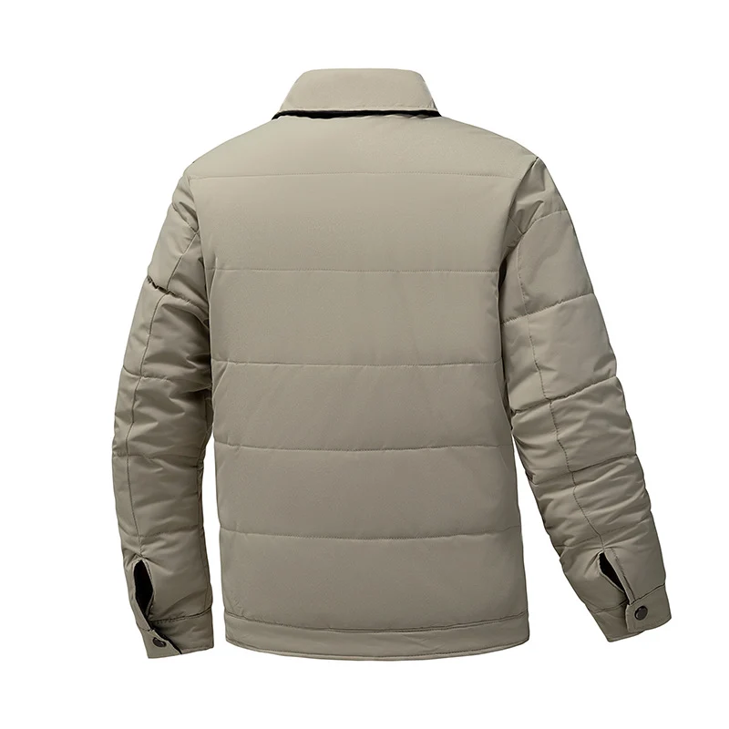 Herren Steppjacke mit Thermo-Isolierung und Hemdkragen Drune