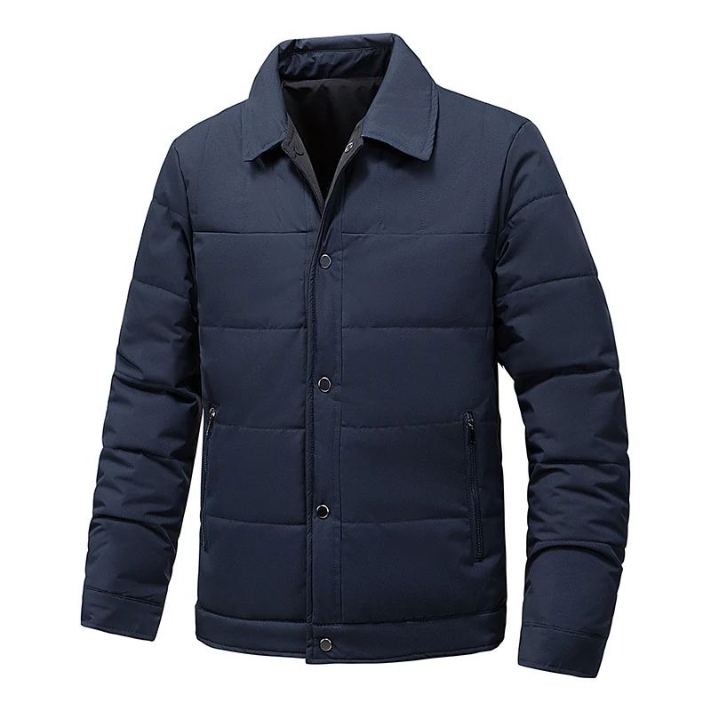 Herren Steppjacke mit Thermo-Isolierung und Hemdkragen Drune