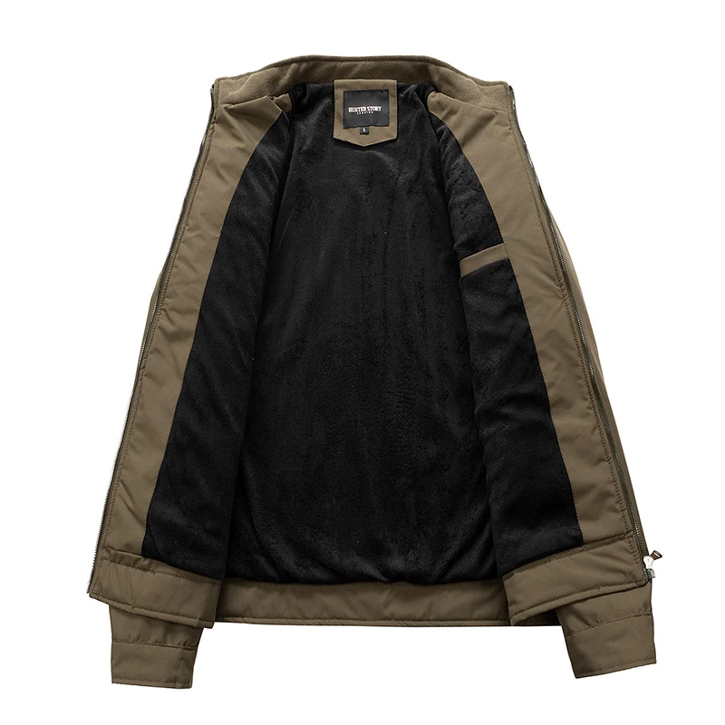 Herren Softshell-Outdoorjacke mit Stehkragen wasserabweisend und vier Reißverschlusstaschen Drune