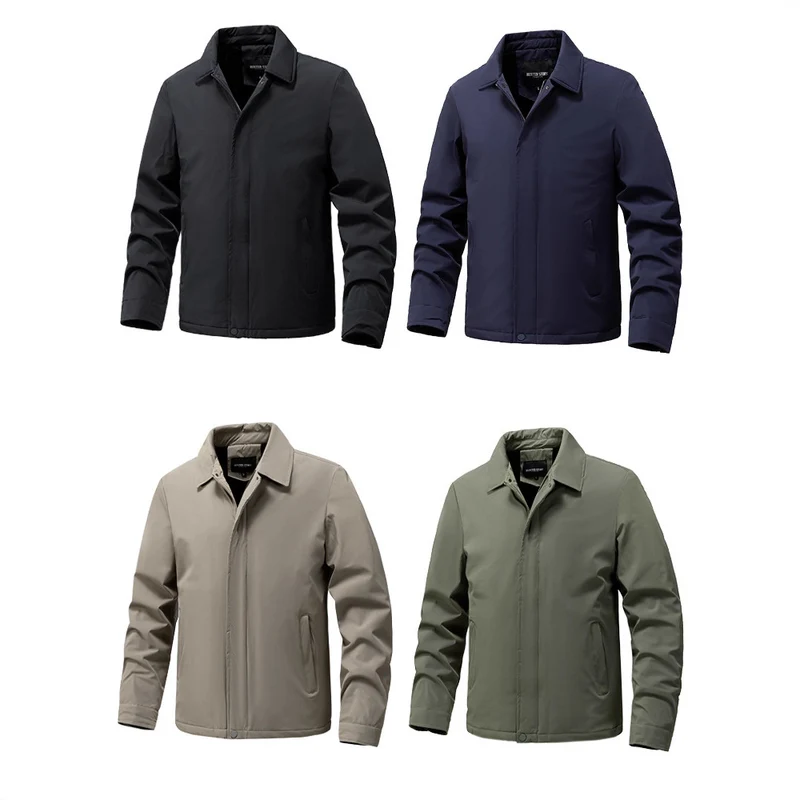 Herren Leichter wasserabweisender Stehkragen-Blouson mit Thermofutter Drune