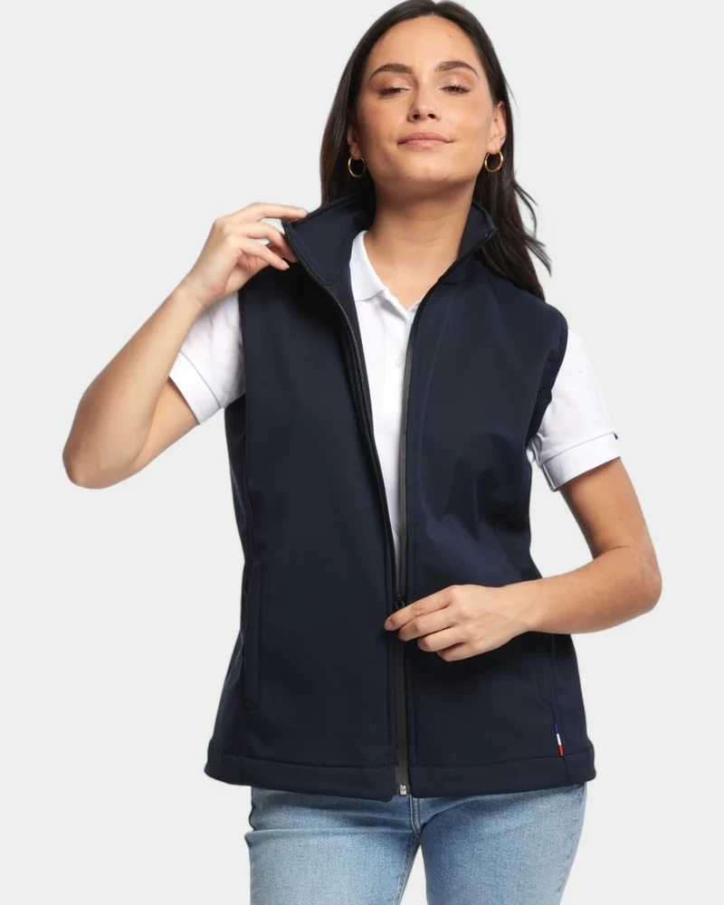 Softshell-Bodywarmer für Damen Made in France zum Personalisieren