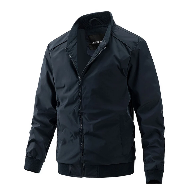 Herren Bomberjacke mit geripptem Bund und winddichtem wasserabweisendem Obermaterial Drune