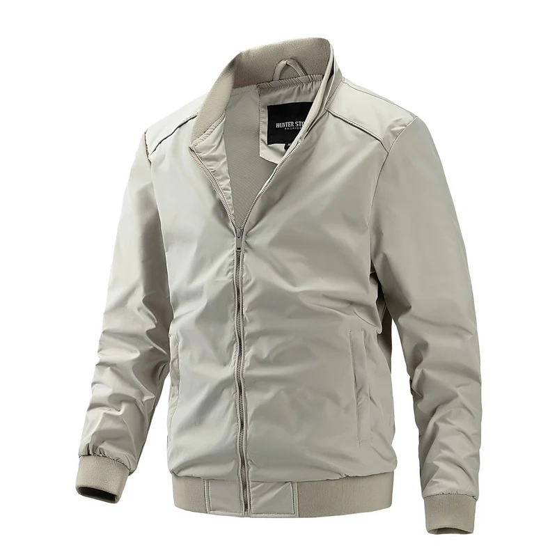 Herren Bomberjacke mit geripptem Bund und winddichtem wasserabweisendem Obermaterial Drune