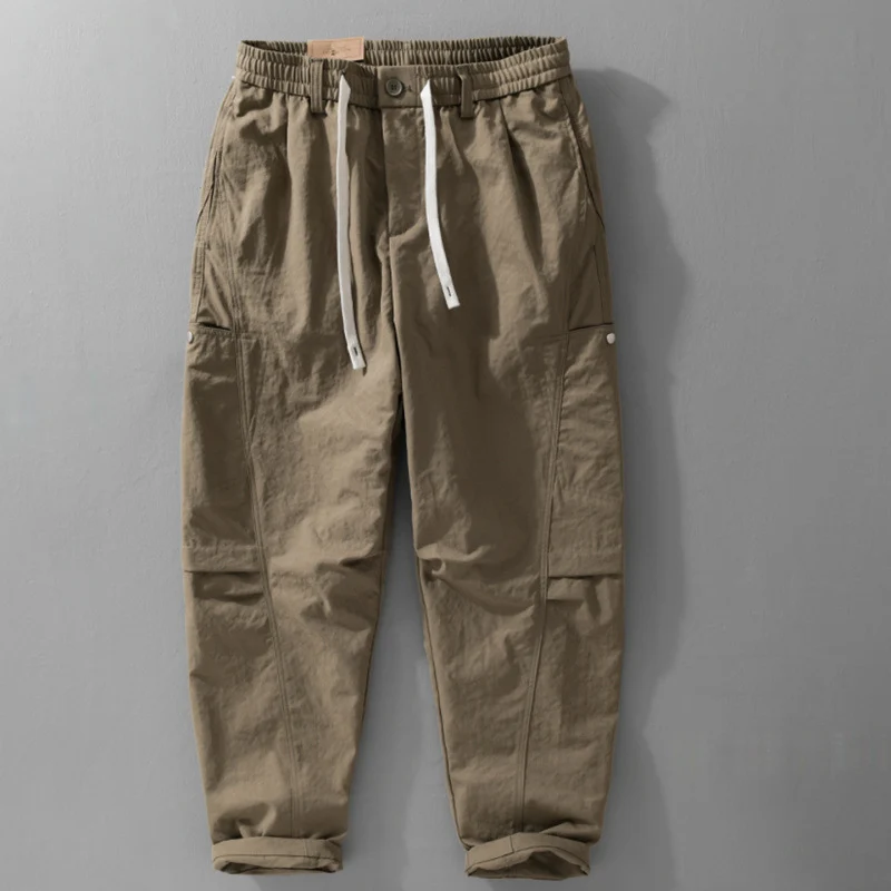 Herren Utility-Cargohose mit Kordelzugbund und seitlichen Pattentaschen Drune