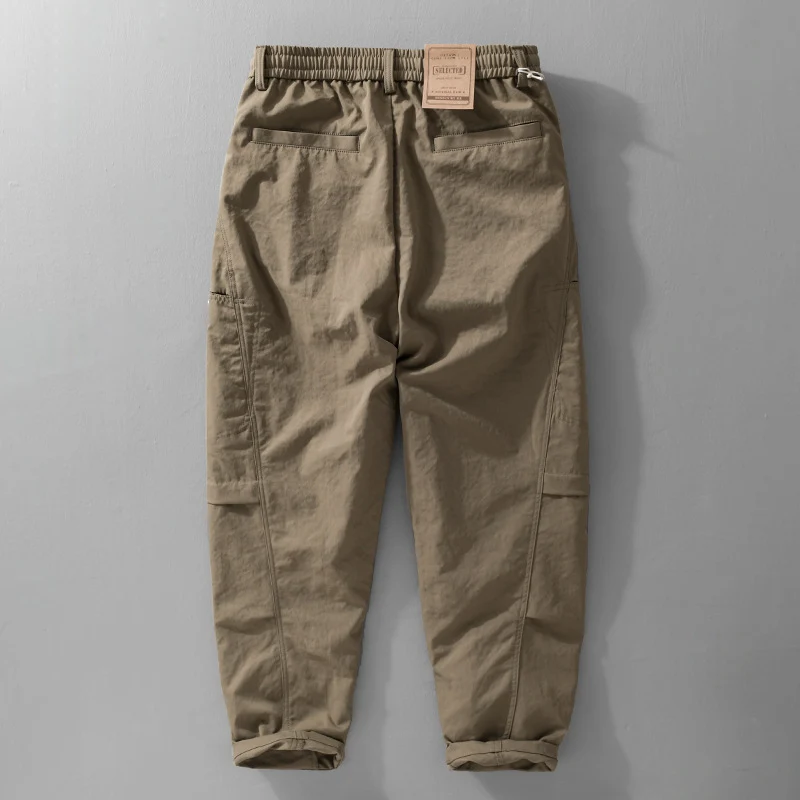 Herren Utility-Cargohose mit Kordelzugbund und seitlichen Pattentaschen Drune