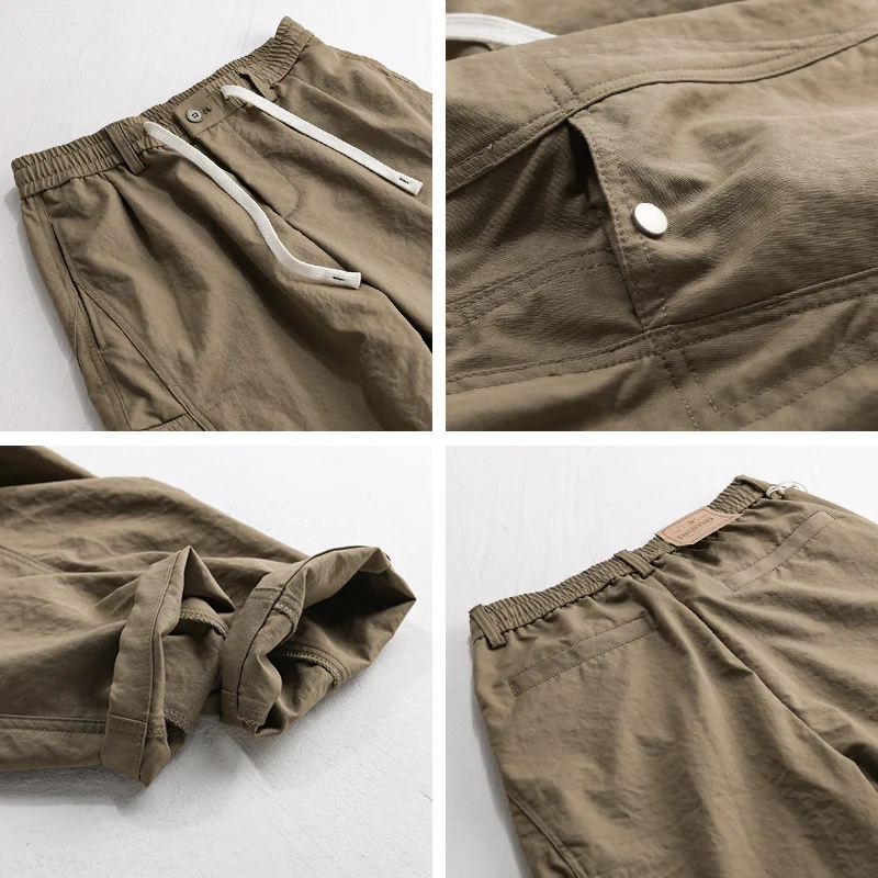 Herren Utility-Cargohose mit Kordelzugbund und seitlichen Pattentaschen Drune