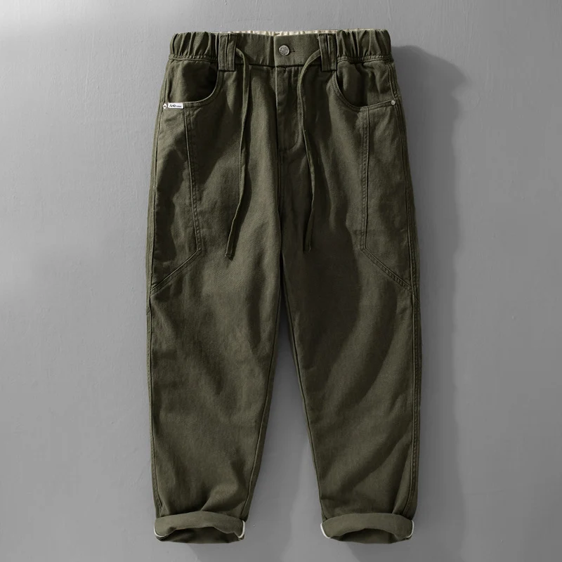 Herren Utility-Cargohose mit elastischem Bund, Tunnelzug und aufgesetzten Taschen Drune