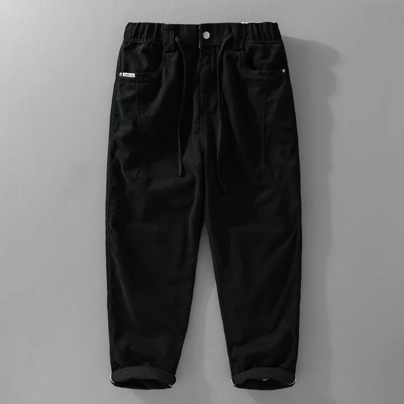 Herren Utility-Cargohose mit elastischem Bund, Tunnelzug und aufgesetzten Taschen Drune