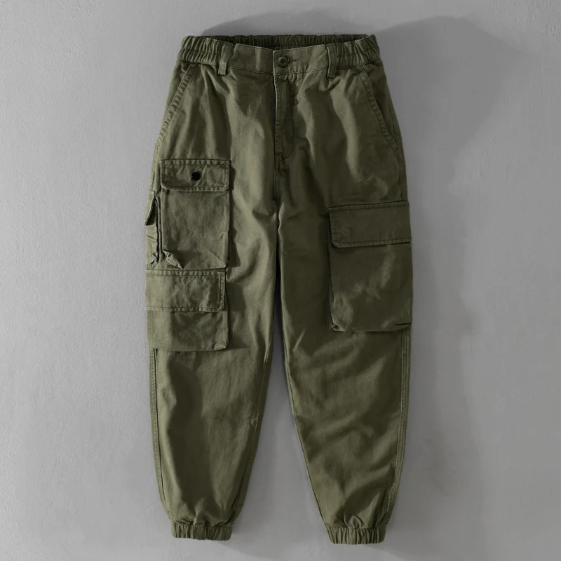 Herren Utility-Cargo-Jogger mit verstärkten Beintaschen und elastischem Knöchelbund Drune