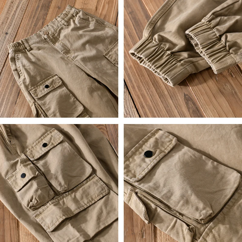 Herren Utility-Cargo-Jogger mit verstärkten Beintaschen und elastischem Knöchelbund Drune