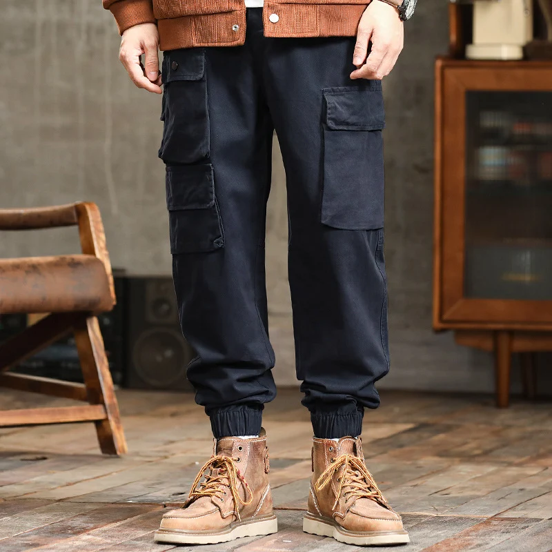 Herren Utility-Cargo-Jogger mit verstärkten Beintaschen und elastischem Knöchelbund Drune