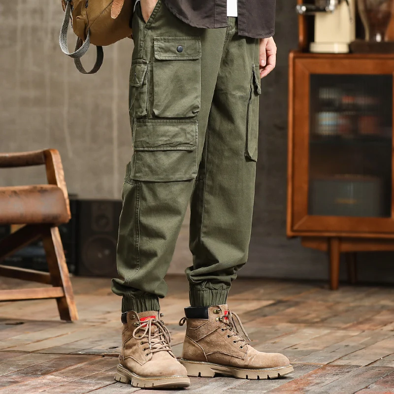 Herren Utility-Cargo-Jogger mit verstärkten Beintaschen und elastischem Knöchelbund Drune