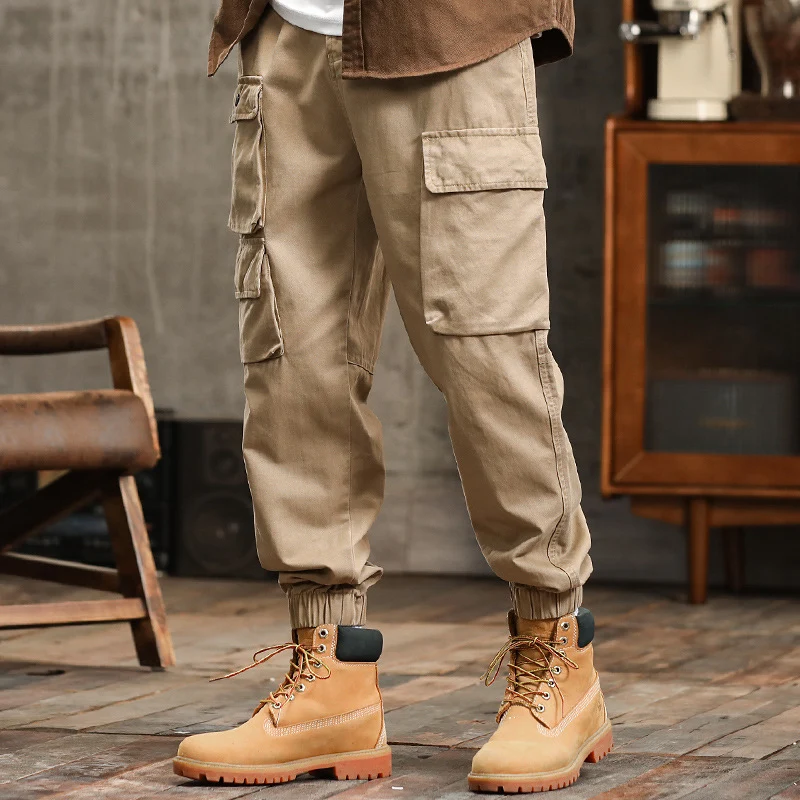 Herren Utility-Cargo-Jogger mit verstärkten Beintaschen und elastischem Knöchelbund Drune