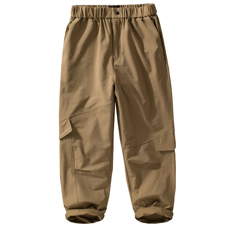 Herren Utility-Cargo-Hose mit elastischem Bund, Knieabnähern und Klappentaschen Drune